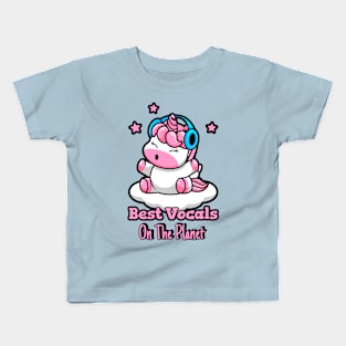 Chubby Unicorn Best Vocals On The Plant Kids T-Shirt